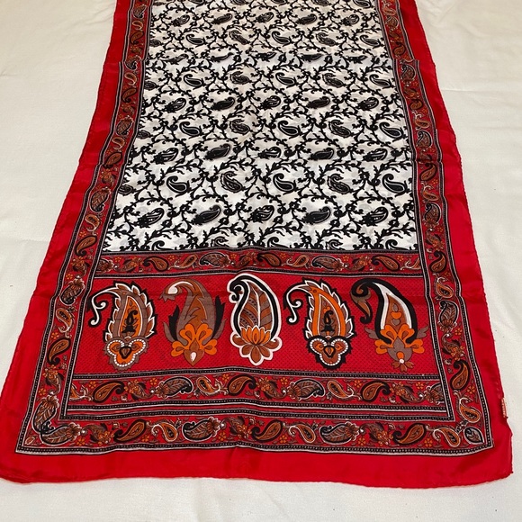 Silk Paisley Scarf - Picture 2 of 3